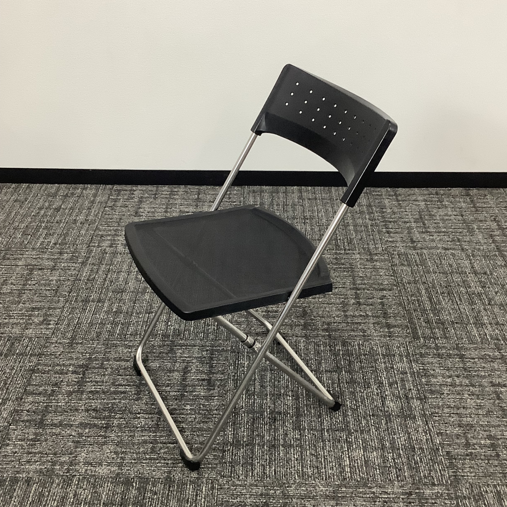 ミーティングチェア折畳 ブラック バンタシリーズ3