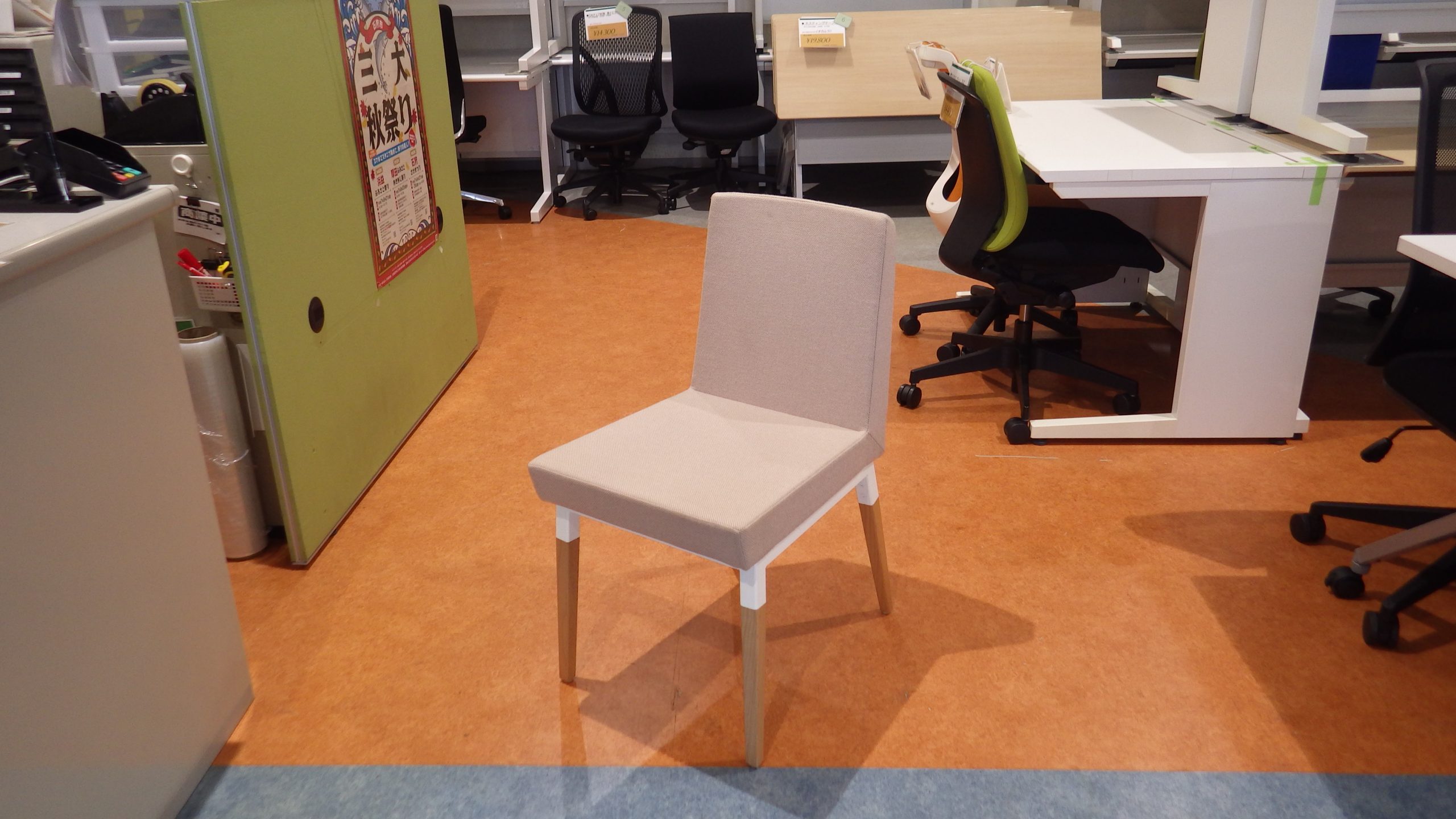 応接チェア 業務用チェア 木製椅子  相合家具 リムカWD ピンク6
