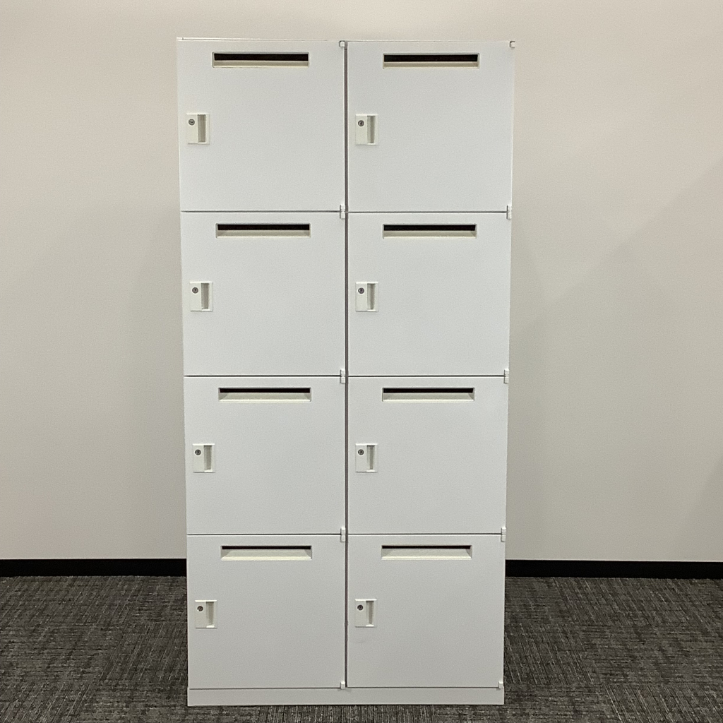 【入荷】大人気!!内田洋行製パーソナルロッカー8人用ホワイト中古☆彡