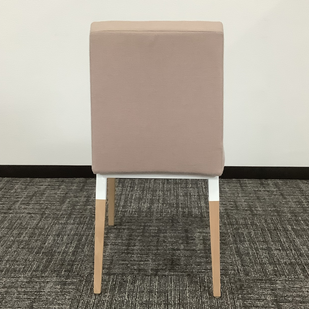 オフィスチェア 応接チェア 相合家具 リムカWD ピンク 木製椅子3