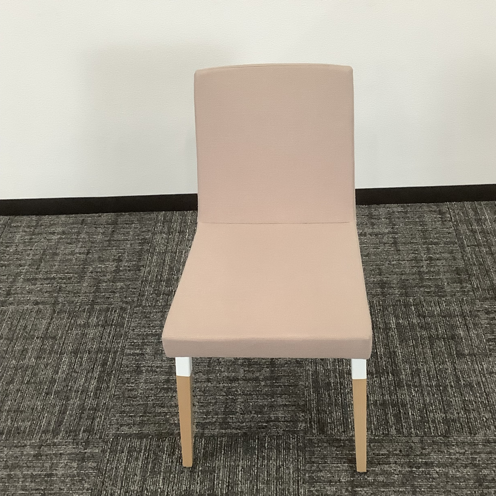 オフィスチェア 応接チェア 相合家具 リムカWD ピンク 木製椅子7