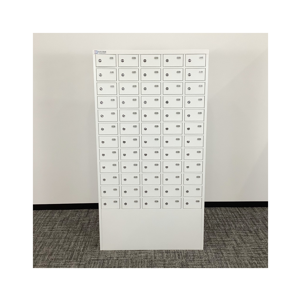 携帯電話ロッカー(5列12段・シリンダー錠7