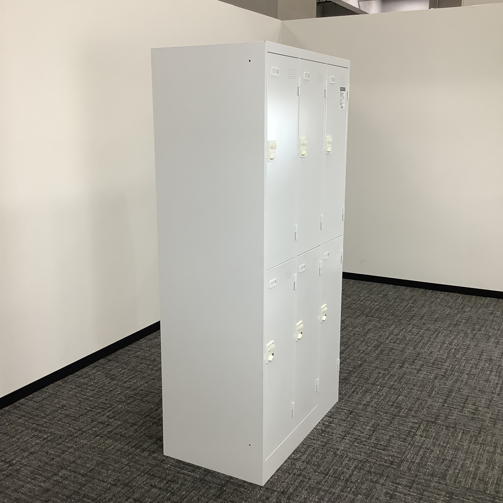 ロッカー6人用ダイヤル錠コクヨ ホワイト3