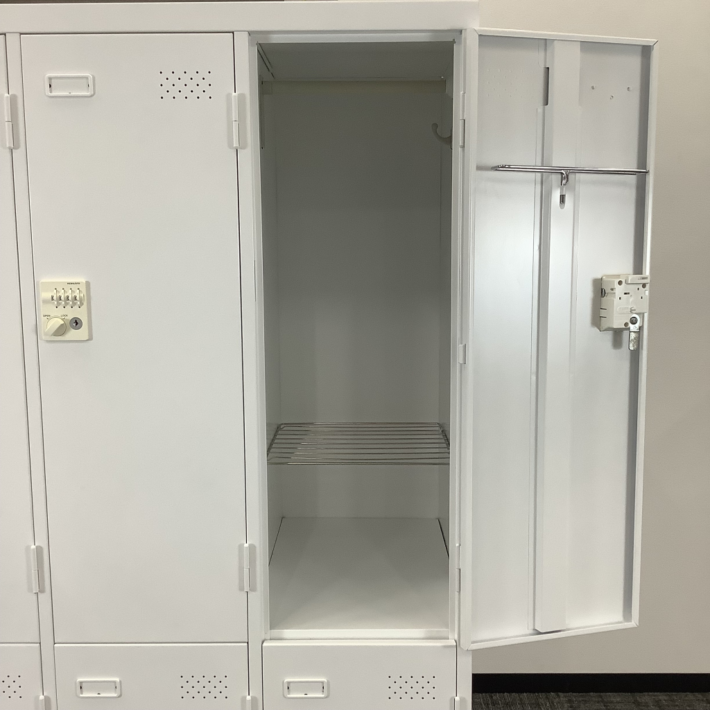 ロッカー6人用ダイヤル錠コクヨ ホワイト4