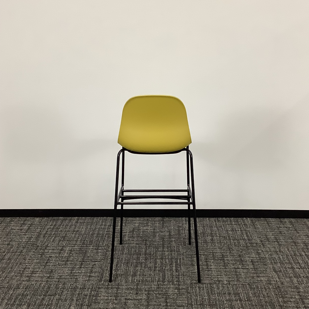 ハイチェア イエロー・脚ブラック6