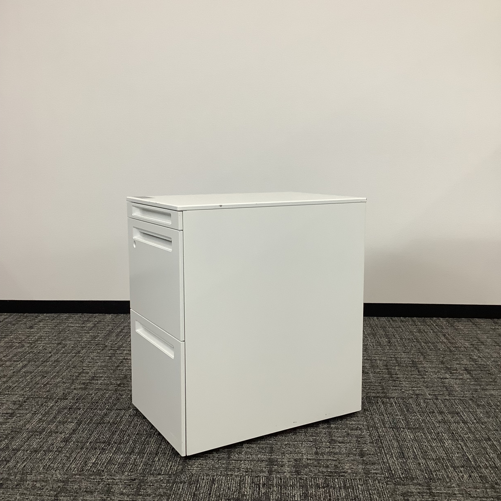 ワゴンオカムラ3段ホワイト3