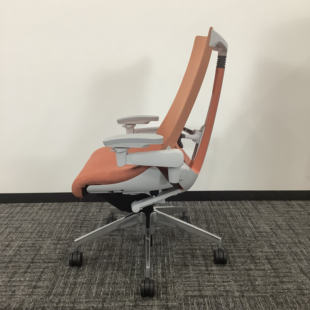 オフィスチェア肘付アクトシリーズ(オレンジ)4