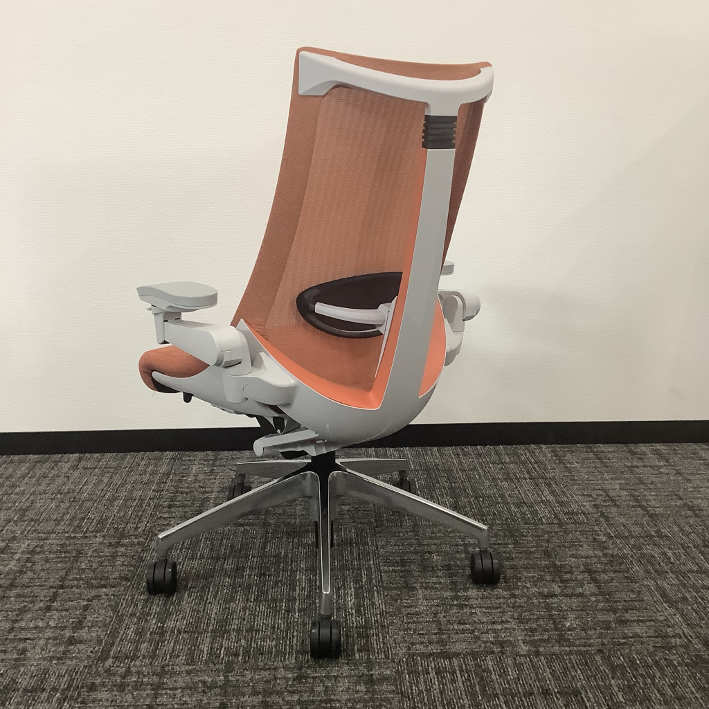 オフィスチェア肘付アクトシリーズ(オレンジ)5