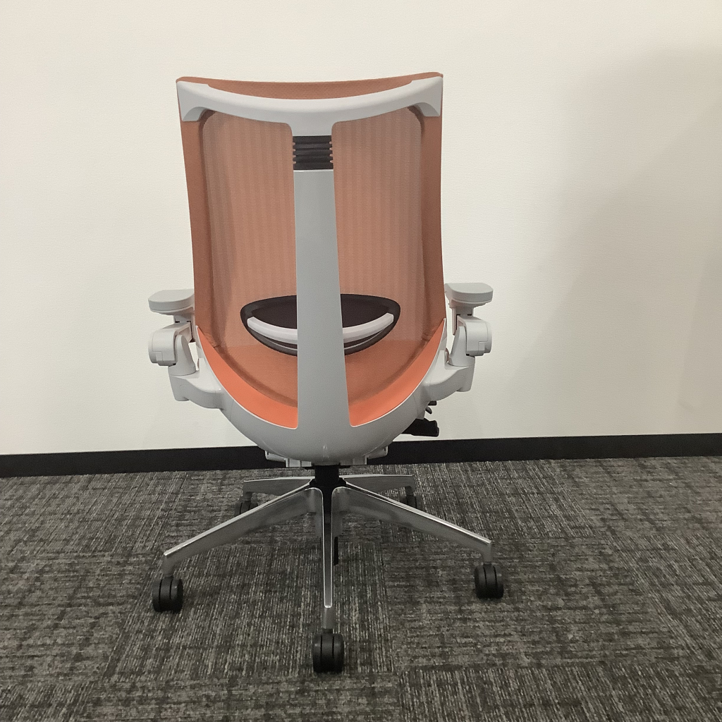 オフィスチェア肘付アクトシリーズ(オレンジ)6