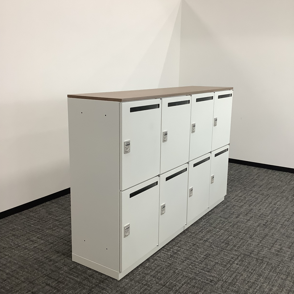 収納庫パーソナル4人用天板 2台セットB品3