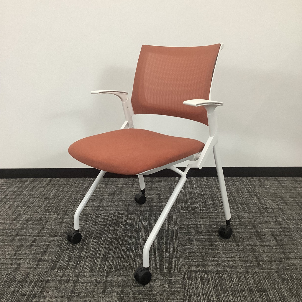 ミーティングチェア オレンジ3