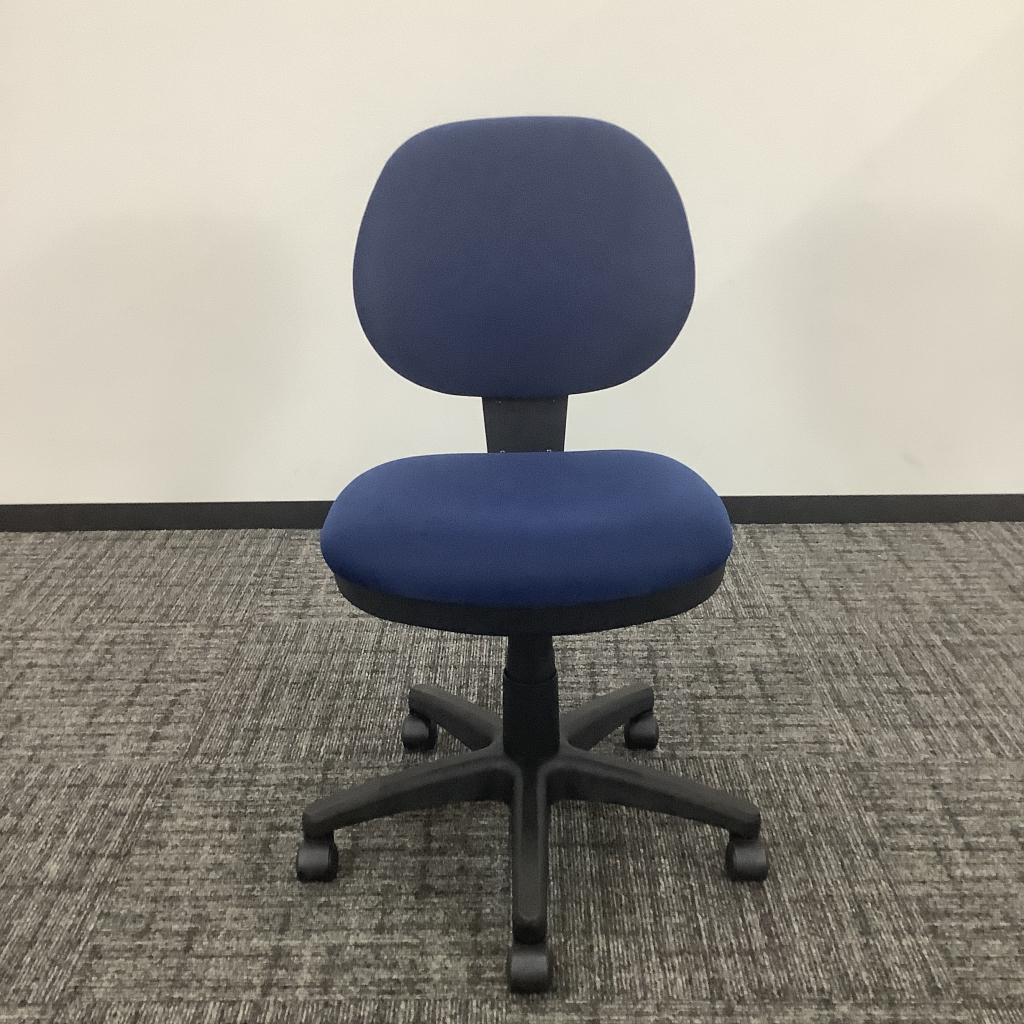 オフィスチェア 肘無ブルー  ナカバヤシ2