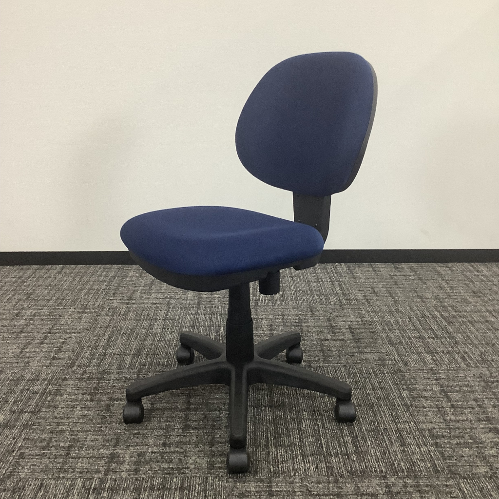 オフィスチェア 肘無ブルー  ナカバヤシ3