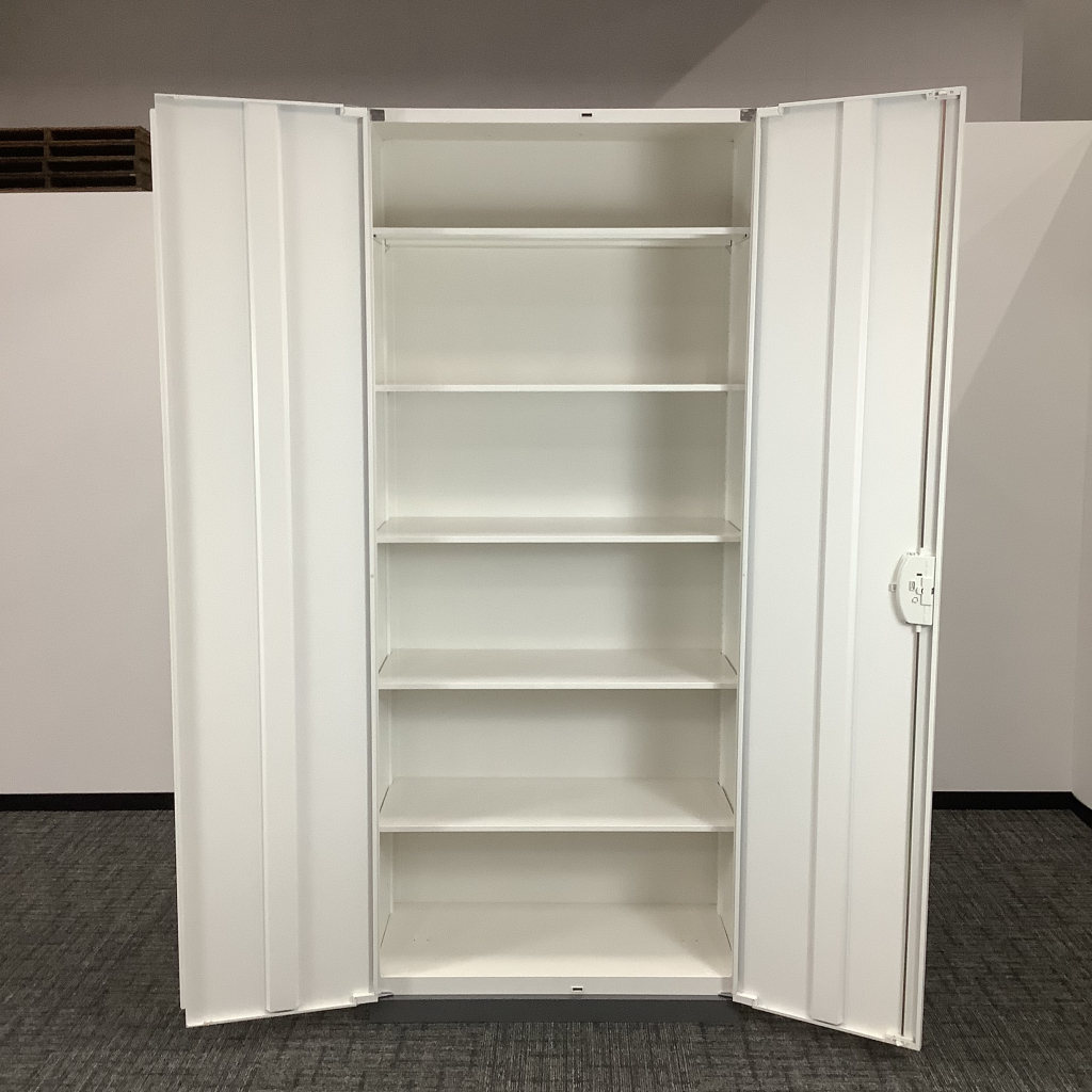 ハイキャビネット(両開)H2160 ホワイト4