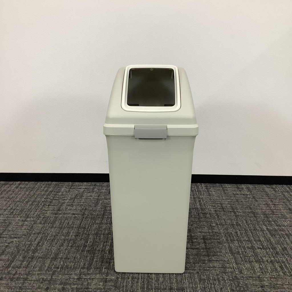 中古】YW-135L-PC 山崎産業 ダストボックス（ゴミ箱） オフホワイト