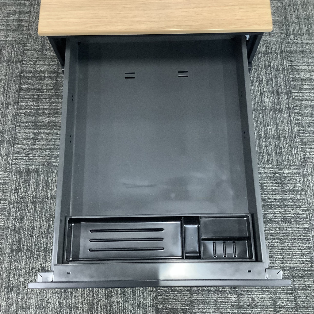 インワゴン3段木目ブラック H740 オカムラ7