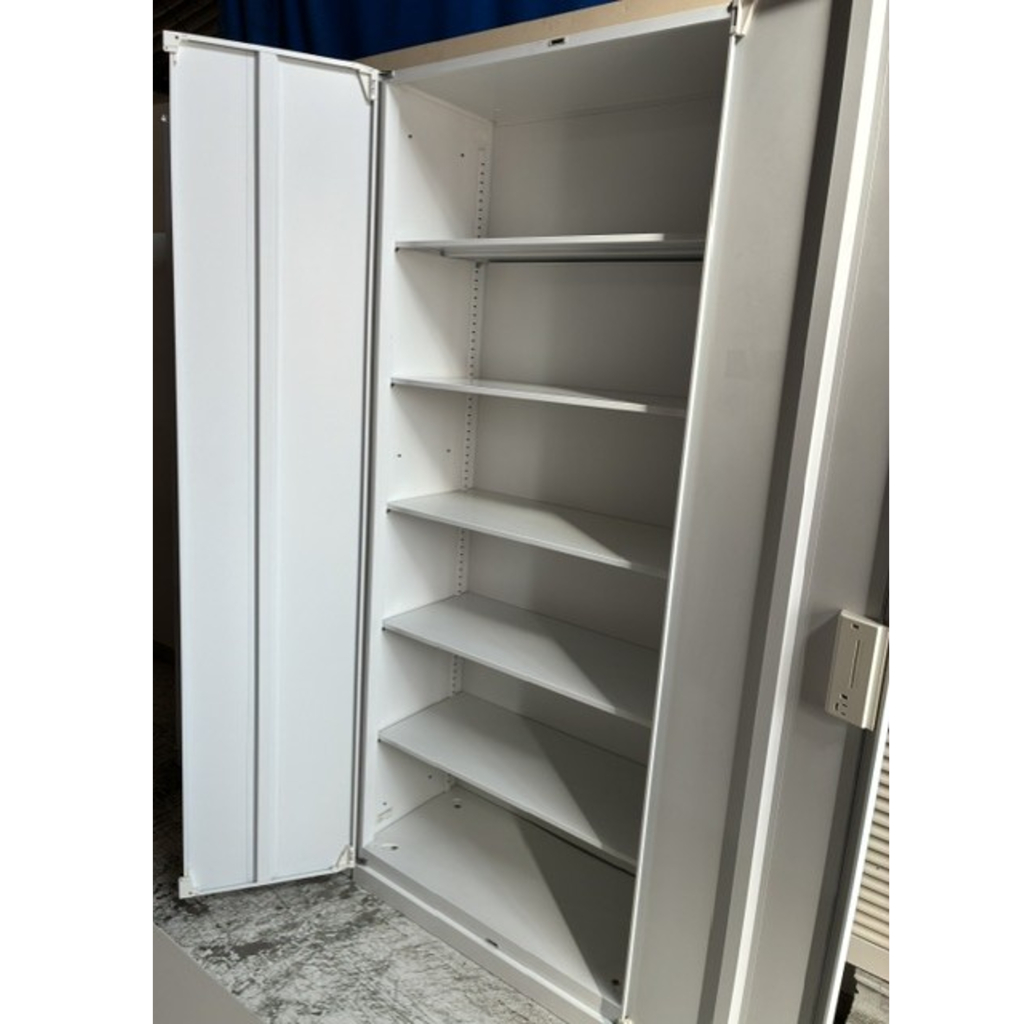 両開書庫 H2160 ホワイト  ウチダ2