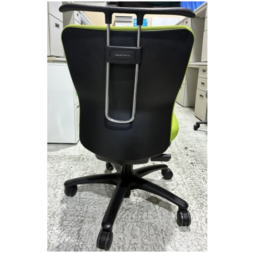 オフィスチェアカロッツァ肘無イエロー2