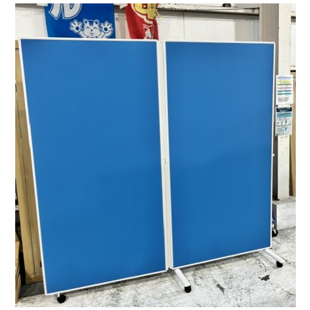 2連パーテーション キャスター脚2