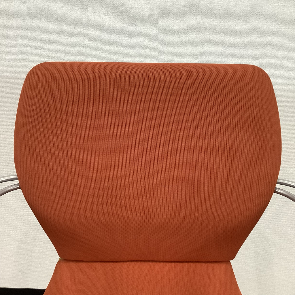 ミーティングチェア 肘有 オレンジSHINTA7