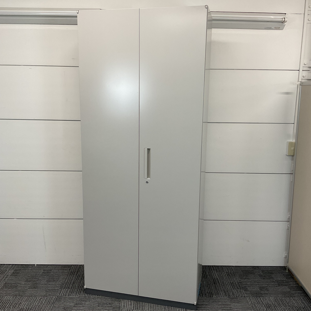 両開書庫D400 H2150ウチダSU-2  ペールグレイ1