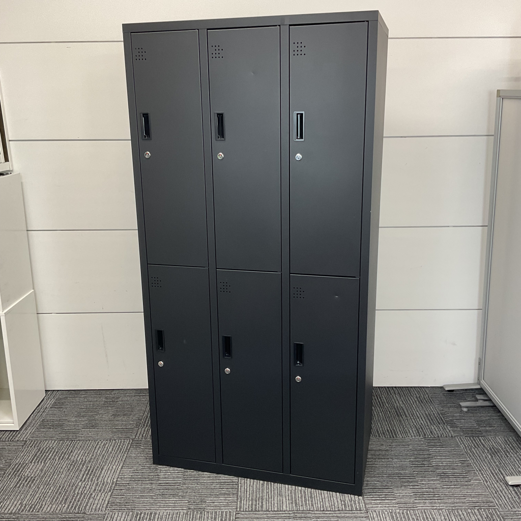 ロッカー6人用ブラック1