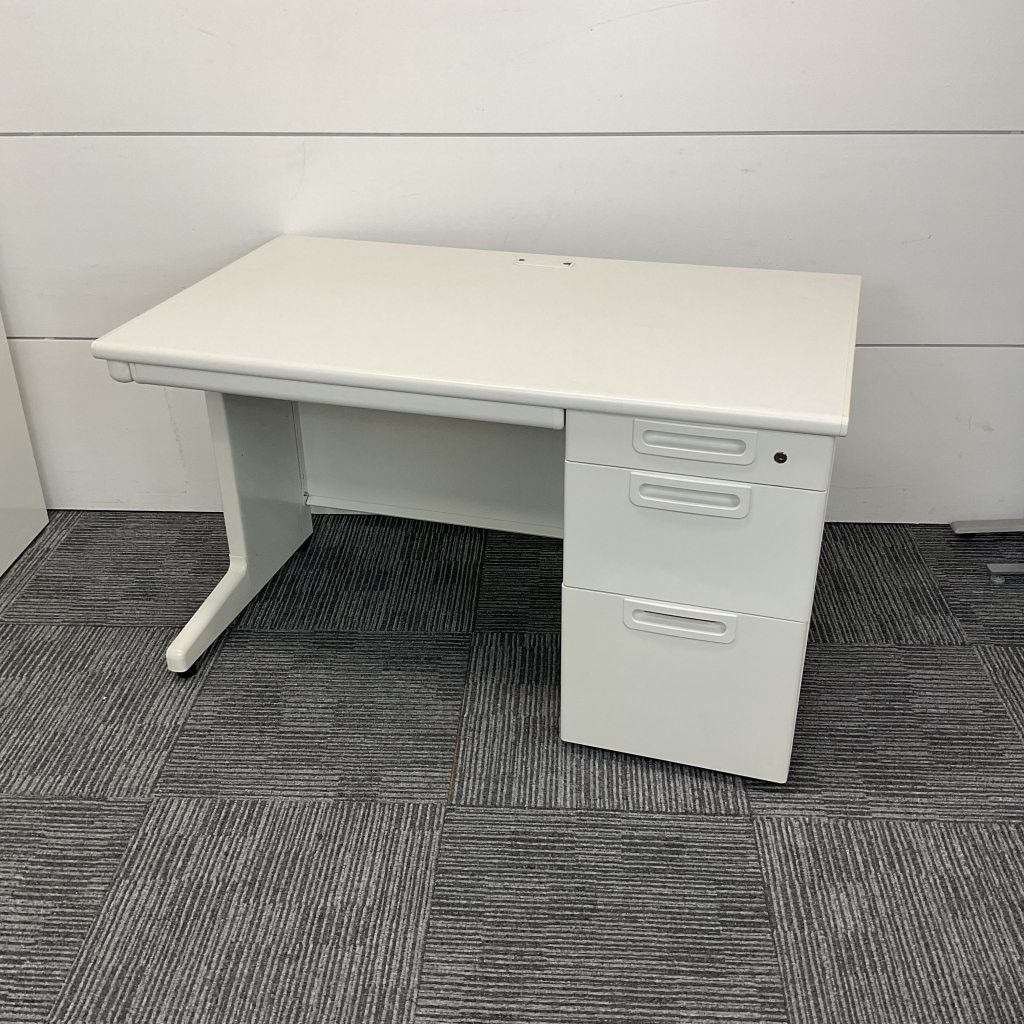 片袖デスクプラス LA ホワイト W12001