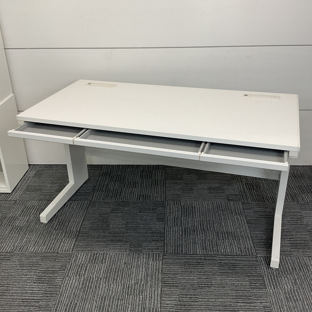 平デスクイナバホワイト W14002