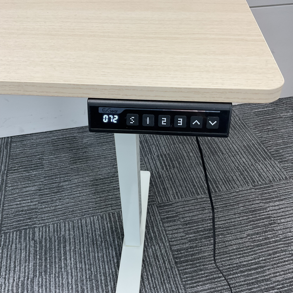 電動昇降デスク  W1200  木目調2