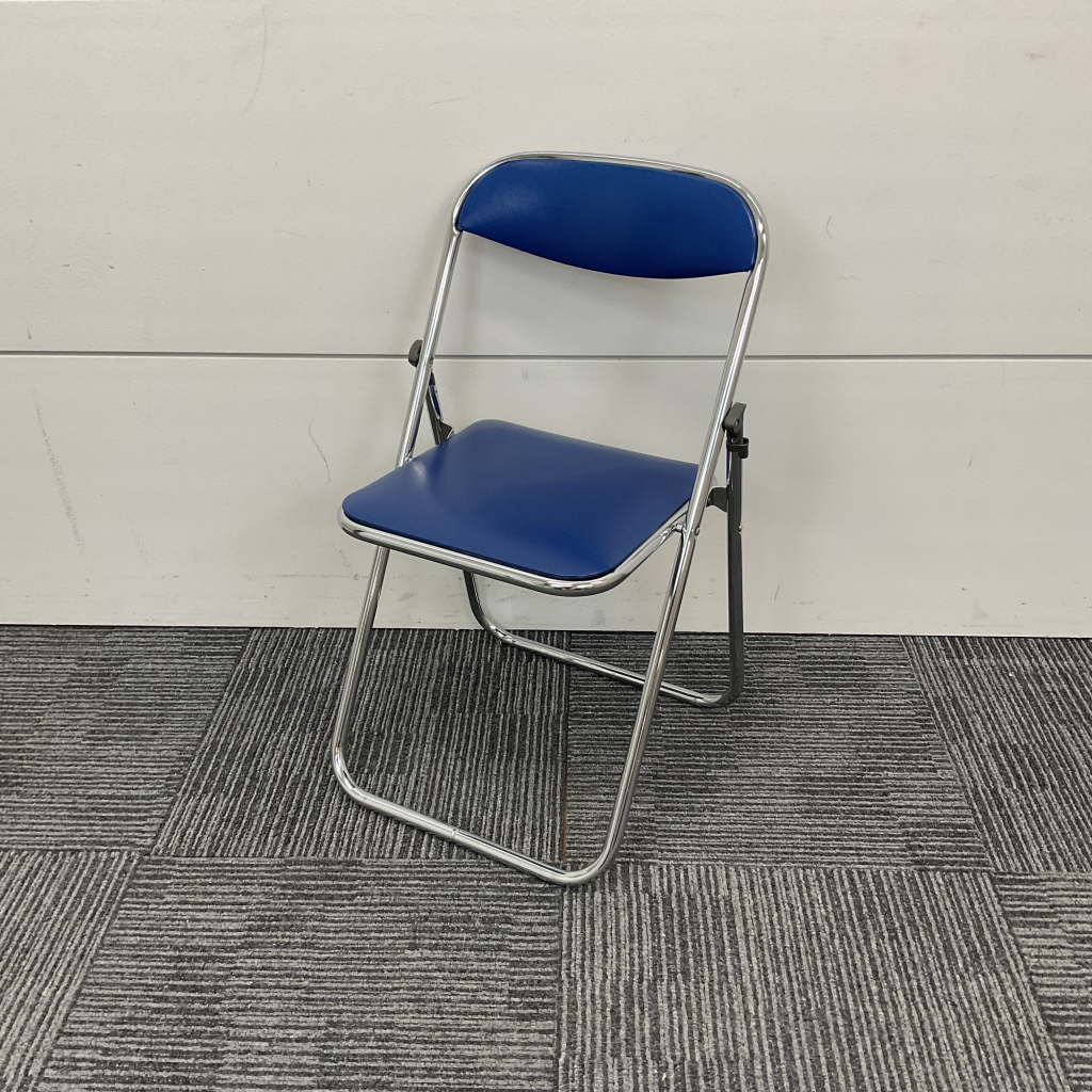 折畳椅子 ブルー1