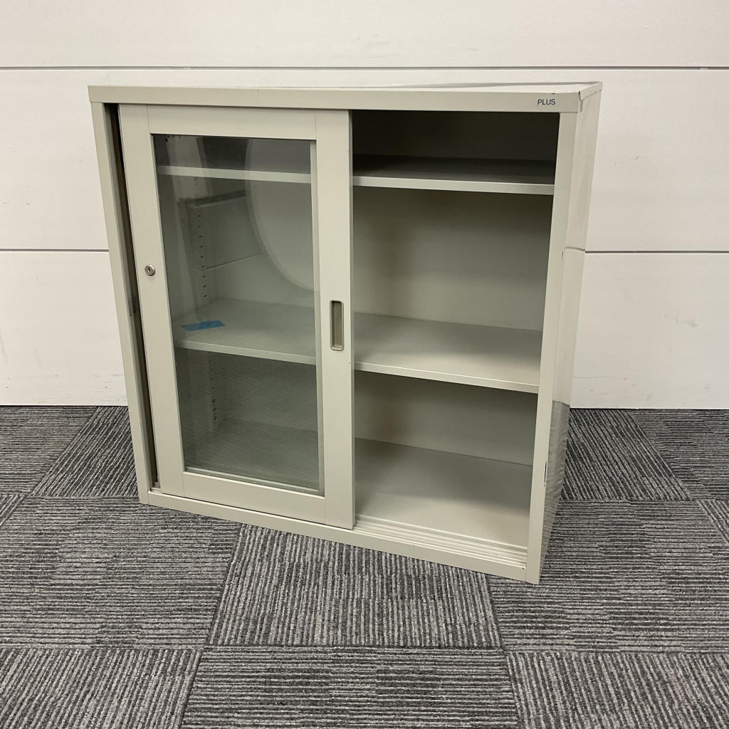 引違書庫 ガラス戸ニューグレー2