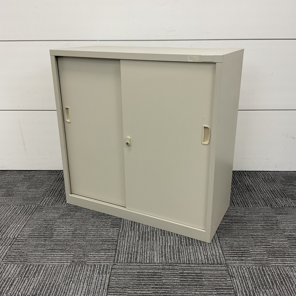 引違書庫 スチール戸ニューグレー1