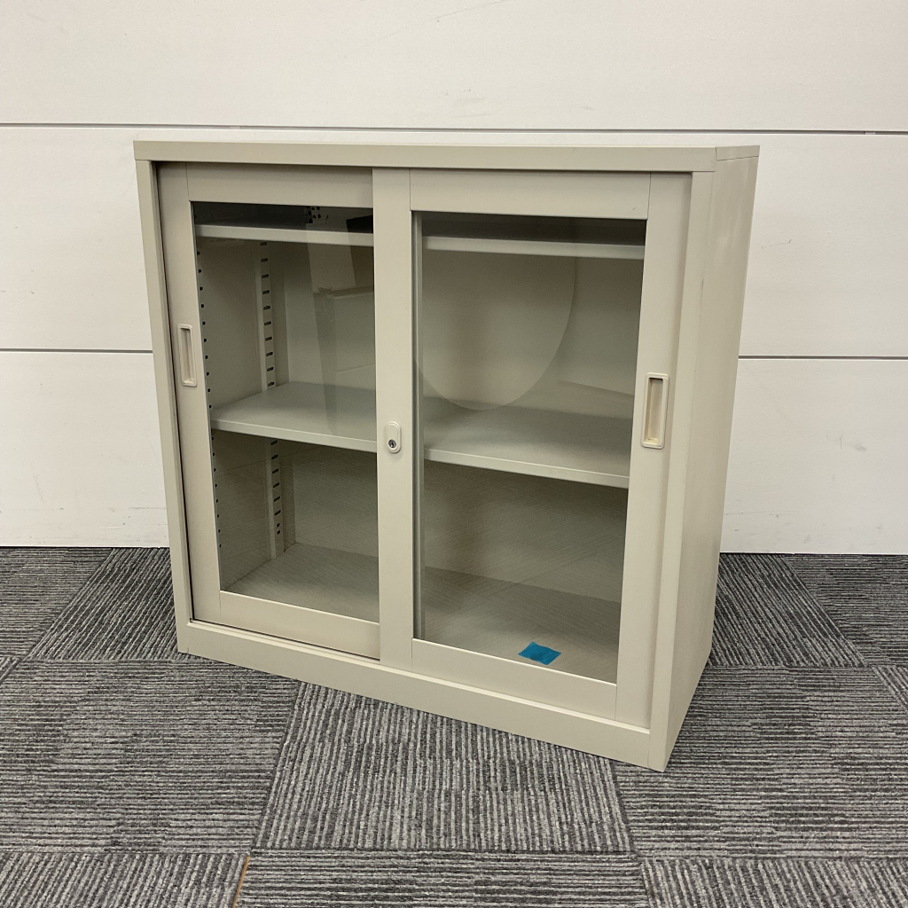 引違書庫 ガラス戸生興 ニューグレー1