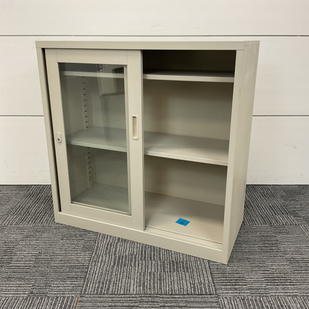 引違書庫 ガラス戸生興 ニューグレー2