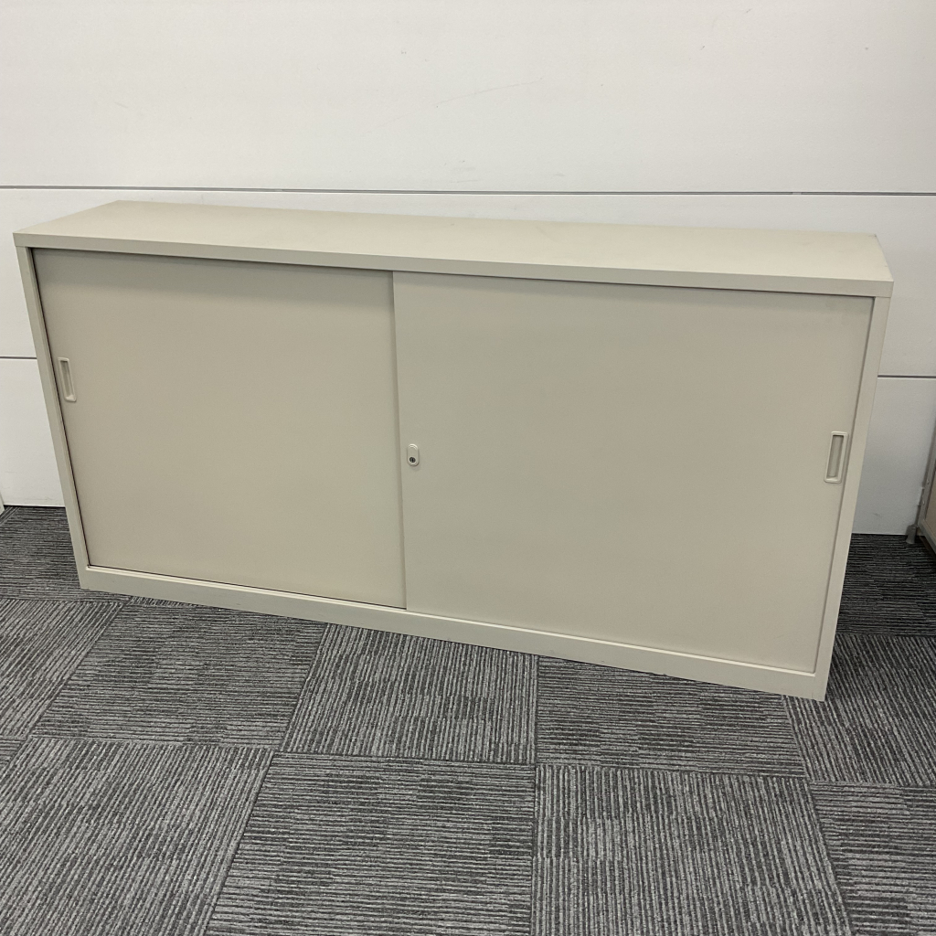 引違書庫スチール戸W1760生興ニューグレー1