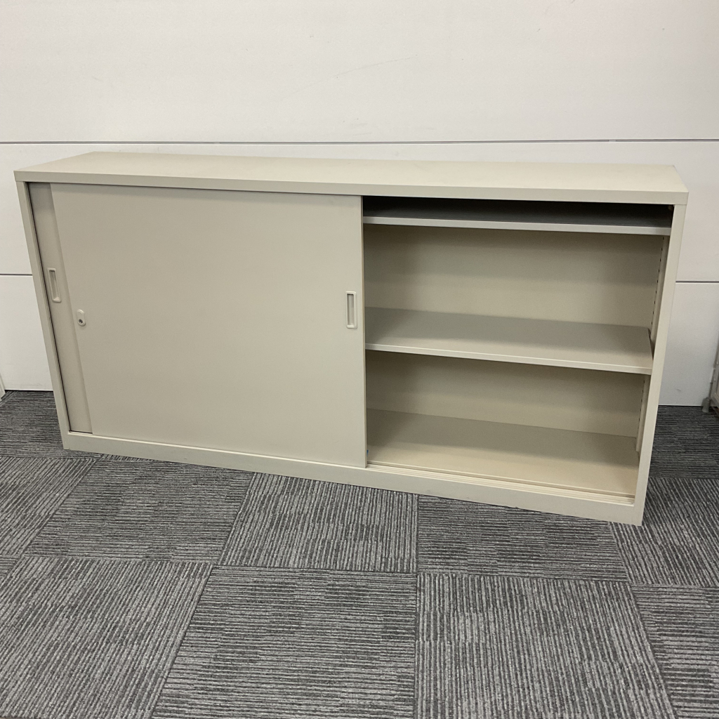 引違書庫スチール戸W1760生興ニューグレー2