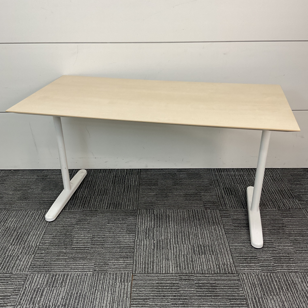 ミーティングテーブル T字脚 ナチュラル1