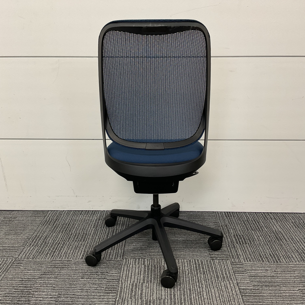 オフィスチェア肘無メッシュ ネイビー3