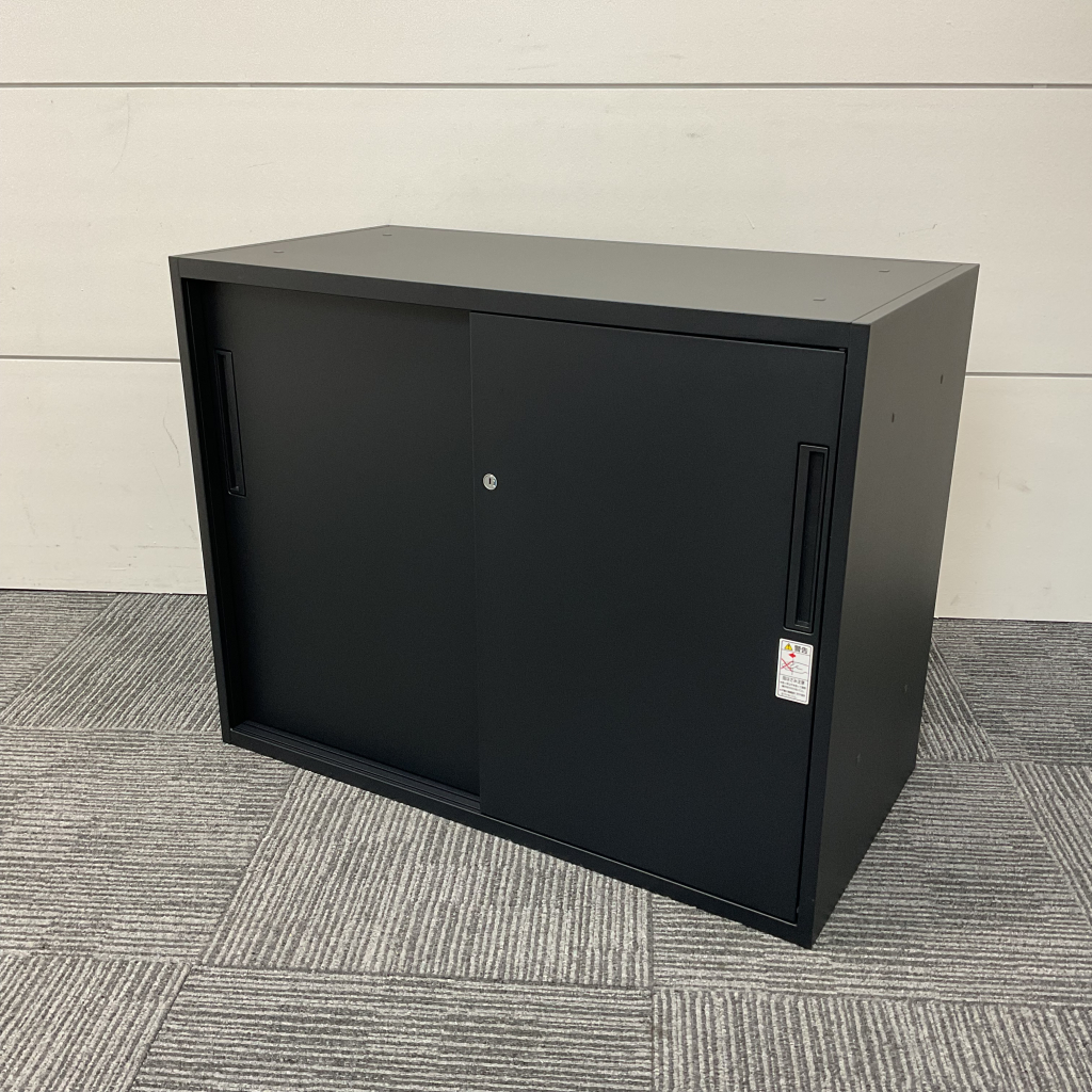 引違書庫コクヨブラック H700 スチール戸1