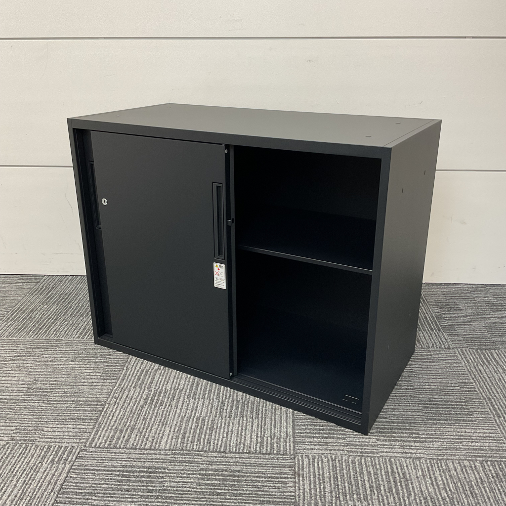 引違書庫コクヨブラック H700 スチール戸2