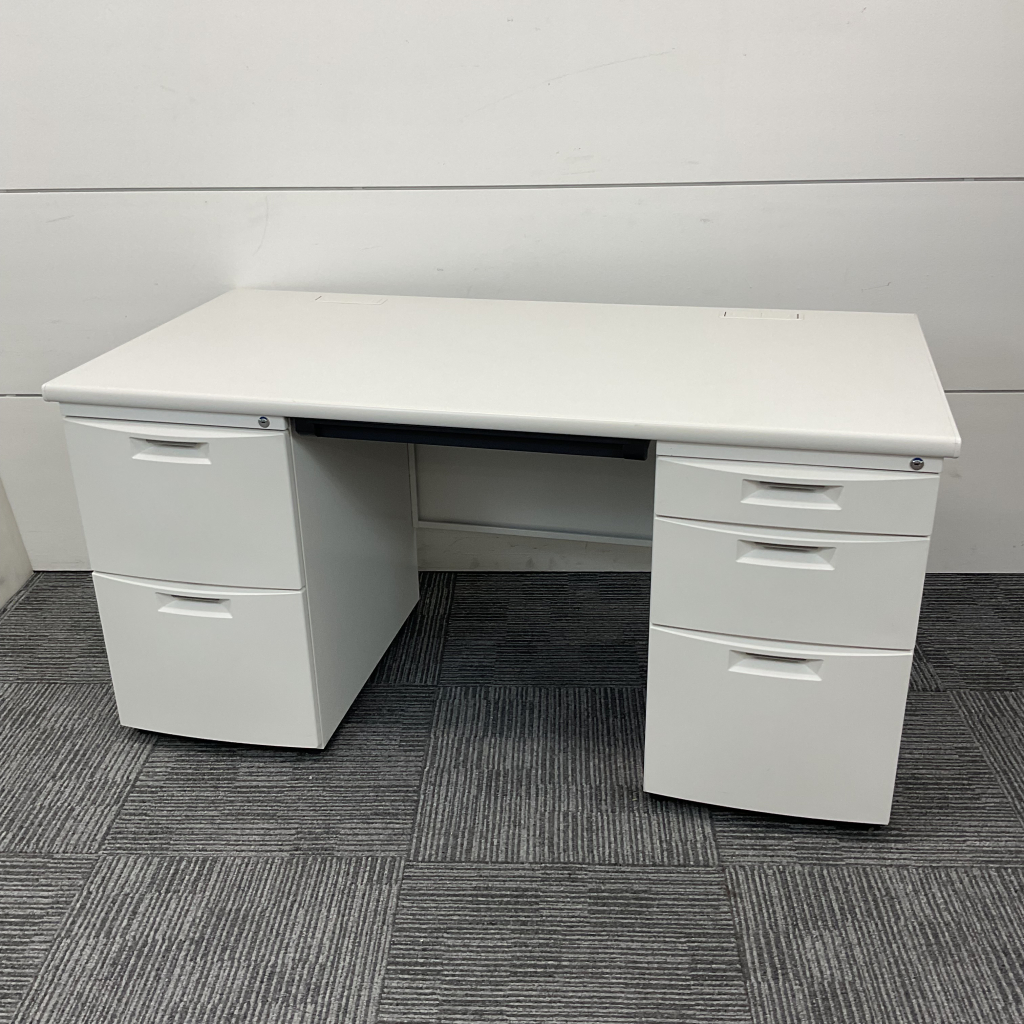 両袖机 W1400 イトーキ CZ ホワイト1