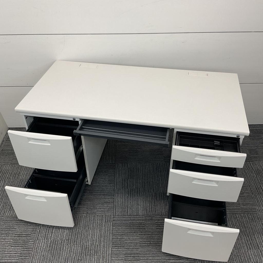 両袖机 W1400 イトーキ CZ ホワイト2