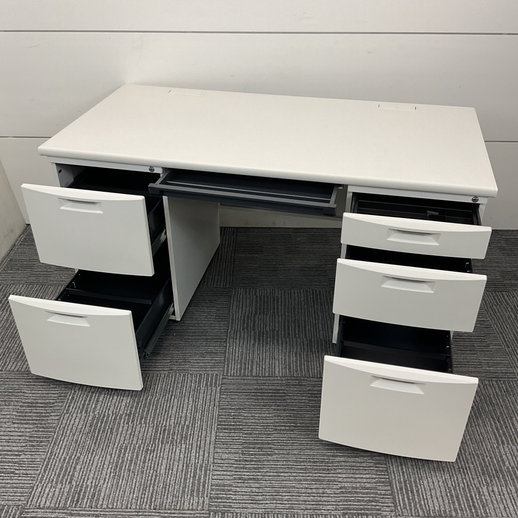 両袖机 W1400 イトーキ CZ ホワイト3