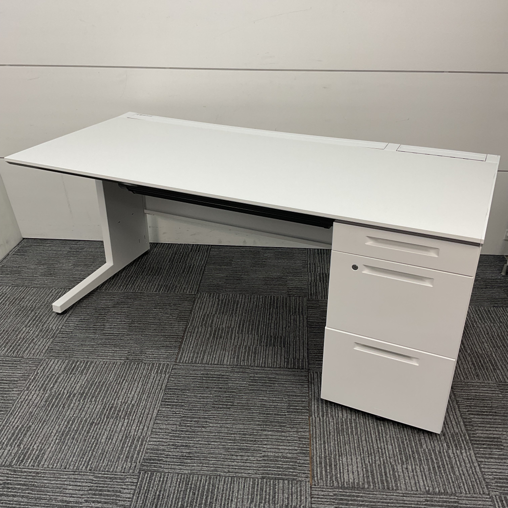 片袖デスクIS W1600 ホワイト コクヨ1