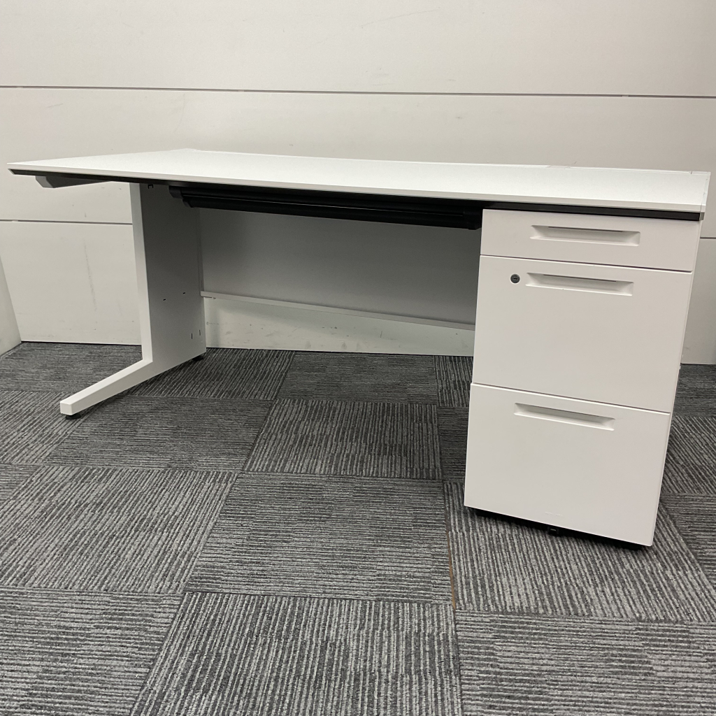 片袖デスクIS W1600 ホワイト コクヨ2