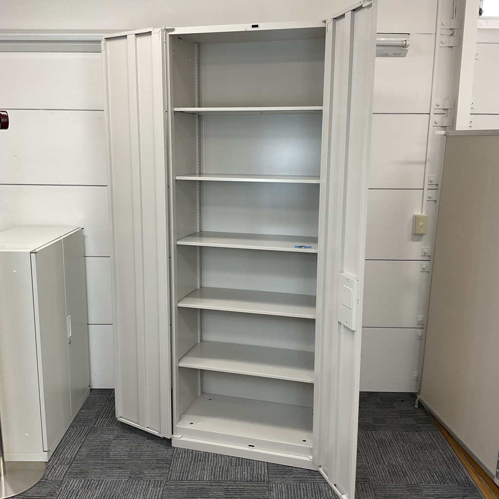 両開きキャビネット W800 H2150 ニューグレー2