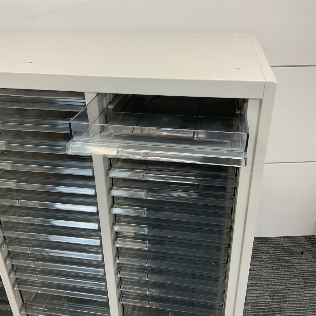 ペーパーケース3列浅11段深5段ニューグレー2