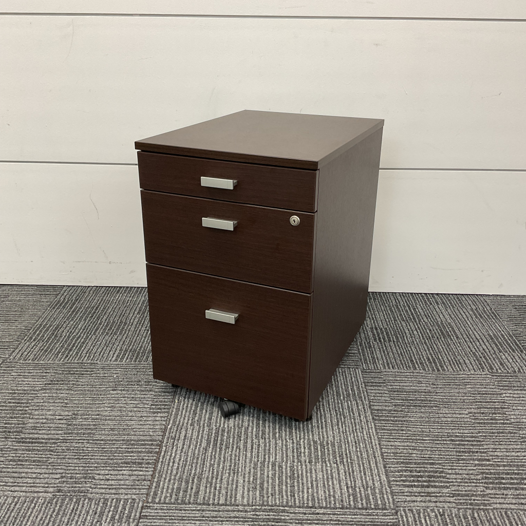 インワゴン3段 木製 ブラウン1