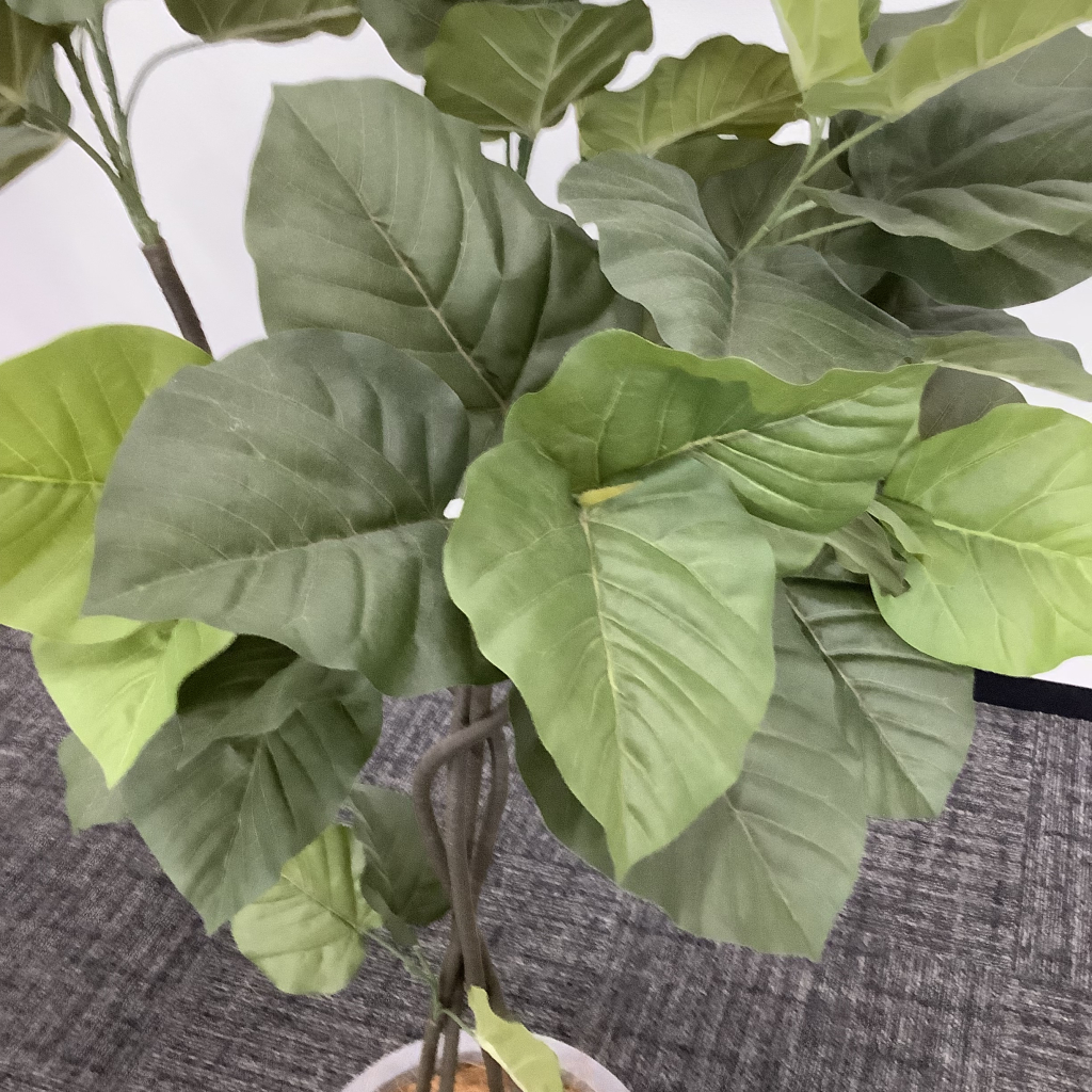 人工植栽 大 ライトグレー鉢4