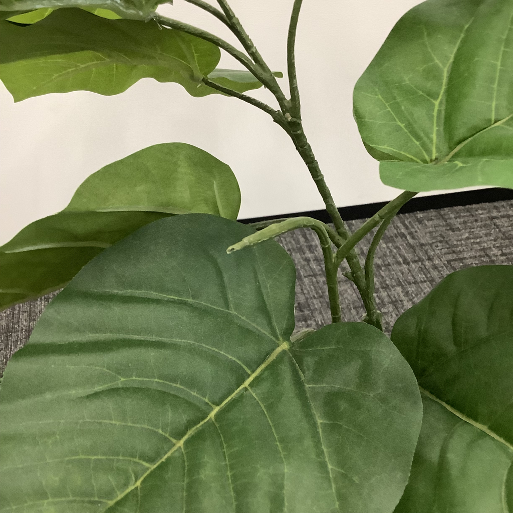 人工植栽 大 白ストライプ鉢6